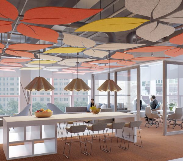 Large Ceiling Raft Aurora Acoustic Ceiling Rafts - Big Frog Furniture