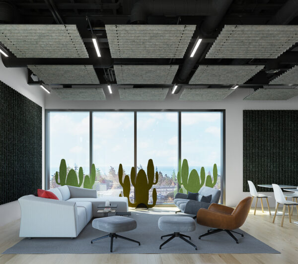 Large Ceiling Raft Diffuse Acoustic Ceiling Rafts - Big Frog Furniture